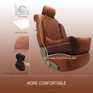あらゆる種類のカーシートに適したペット用カーシート、取り付け簡単、安全で安定した犬用カーベッド - Product Image 5
