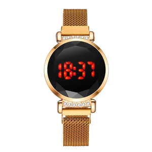 Reloj de Mujer con Diamantes de Imitación y Pantalla Táctil, Reloj Electrónico con Correa <span class=keywords><strong>Milano</strong></span> - Product Image 2
