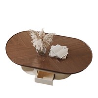 Table basse en bois massif crème moderne Offre Spéciale conception simple pour petit salon d'hôtel à la maison