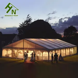 Tenda esportata per matrimonio in pvc bianco per tende da festa per banchetti all'aperto sull'erba