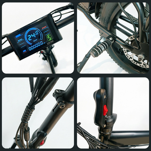 GEGEZANG 20" Foldable off Road <b>Fat</b> Tire <b>Ebike</b> Steel <b>Frame</b> 7-Speed 48V Lithium Battery High Torque with Rear Shock Absorber - Product Image 3