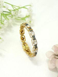 สร้อยข้อมือทองคำ 14K ดีไซน์หรูหราสง่างาม ประดับด้วยลายดอกไม้ที่ได้รับแรงบันดาลใจจากมหาสมุทร ดีไซน์งานฝีมือสุดประณีต สะท้อนความงามของท้องทะเลลึก - Product Image 4
