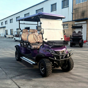 Voiturette de golf électrique homologuée pour la route, moteur à courant alternatif, longue autonomie, batterie au lithium, certifiée CE, 5-6 places, 30-50 km/h, pour parc communautaire - Product Image 1