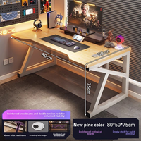 Bureau d'ordinateur moderne et épuré en aluminium, réglable et écologique, idéal pour la maison, le bureau, les étudiants, la chambre à coucher, le lit et le gaming, pratique pour…