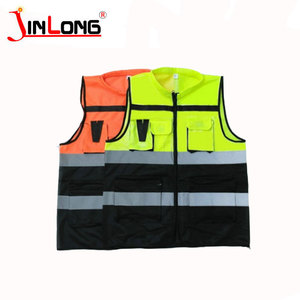 Giubbotto ad alta visibilità Abbigliamento Da Lavoro di classe 2 riflettente giubbotto ad alta visibilità giubbotto di sicurezza di sicurezza con tasche - Product Image 6