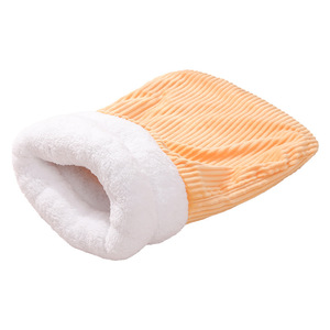 Pet Sleeping <b>Bag</b> For Cat Warm Faux Fur Rectangle <b>Bed</b> Autumn Winter Use - Product Image 5