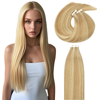 Ekstensi Rambut Clip in Remy Premium Harga Kompetitif, Klip Tak Terlihat, Set Lengkap Satu Kepala