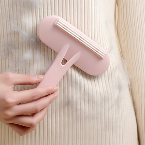 Lint Remover For Woolen Clothes Plastic Portable Hair Removal Tool White And Pink - Product Image 3