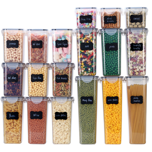 18Pcs/Set Food Kitchen Storage Bin Plastic Airtight Food Storage Containers With Lids Food Storage Containers