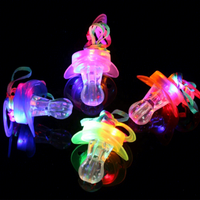 Sifflet Lumineux Clignotant en Forme de Biberon – Jouet en Plastique Idéal pour Halloween, Noël, le Nouvel An, les Fêtes d'Anniversaire et les Événements Nocturnes