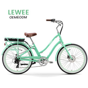 Vélo de confort électrique à bas prix d'usine 26 "pneus dérailleur arrière Shimano Tourney TY300D vélo de croisière électrique à 7 vitesses - Product Image 1