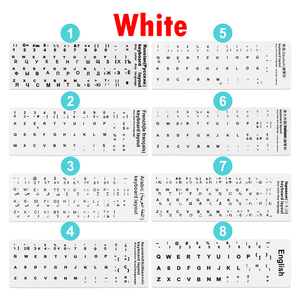 Autocollants pour clavier Fabricant de conception personnalisée Impression personnalisée en gros Autocollants pour clavier français, arabe et russe - Product Image 3