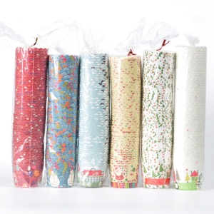 ถ้วยกระดาษสำหรับอบขนม/เค้ก/ไอศกรีม แบบใช้แล้วทิ้ง ลายคริสต์มาส ขายดี 100 ชิ้น/ชุด ราคาถูก - Product Image 1