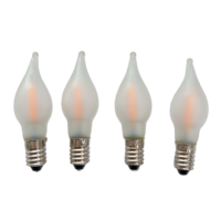Bombilla LED E10 C6 con Efecto de Llama Parpadeante, 8-55V 0.2W, para Decoración de Candelabros Navideños