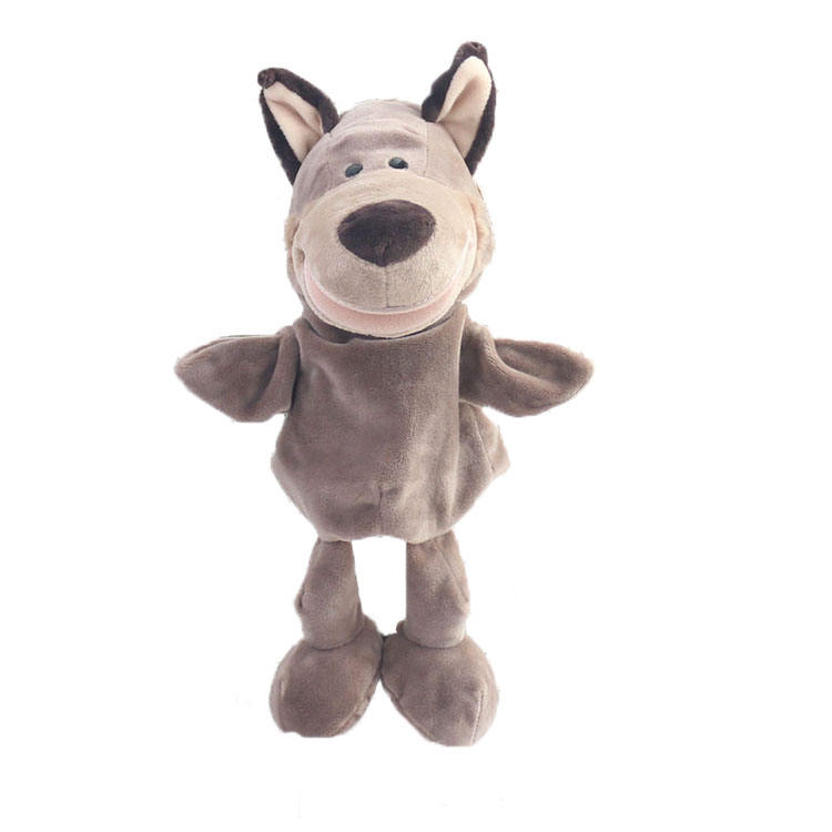 Custom Cute Soft Stuffed Wolf Doll Baby Storytelling Plush Toy