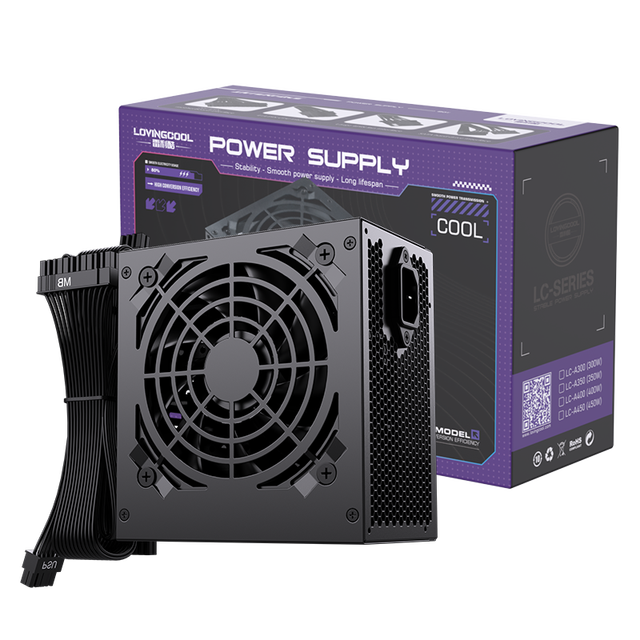LOVINGCOOL 300W PSU PC Power Supply Computer Switching GPU ATX 20+4 Pin PSU 12v 4+4 Pin Power Supply Stock for Gaming PC