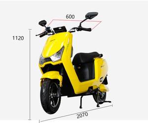 สกูตเตอร์ไฟฟ้าสำหรับผู้ใหญ่สกูตเตอร์ไฟฟ้าสไตล์ E-trisch 1500W จากประเทศจีน - Product Image 3