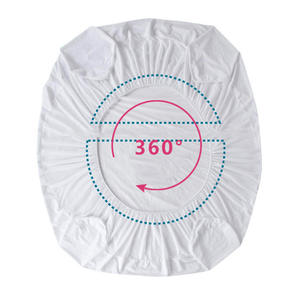 Funda protectora de colchón de algodón y poliéster, transpirable, a prueba de insectos, <span class=keywords><strong>impermeable</strong></span>, tela satinada brillante, venta al por mayor - Product Image 5