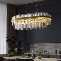 Lustre moderne en cristal pour hôtel, décoration de café, restaurant, salon, éclairage de luxe