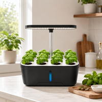 Lampes de culture LED hydroponiques ScienGarden, mini-jardin d'intérieur intelligent, moderne, léger en ABS, 15W, pots de fleurs nutritifs A+B