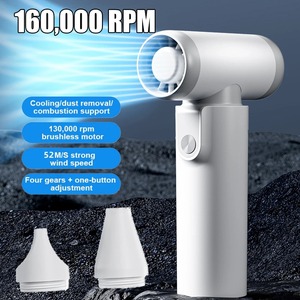 Ventilador Turbo Mini Jet, Turboventilador Violento, Recargable por USB, Motor sin Escobillas de 160000 RPM, Ventilador de Conducto de Alta Velocidad de 52m/s - Product Image 2
