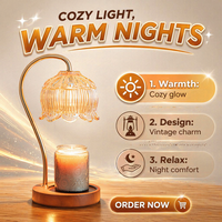 Bambus-Holz Duftlampe im Instagram-Stil Aromatherapie-Geschenk Tischlampe Rauchfrei Temperatureinstellbar Amerikanisch-Vintage