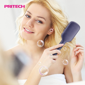 <span class=keywords><strong>Brosse</strong></span> <span class=keywords><strong>lissante</strong></span> professionnelle PRITECH, peigne lissant ionique avec revêtement céramique, chaleur 230°C, fer à lisser électrique PTC - Product Image 3