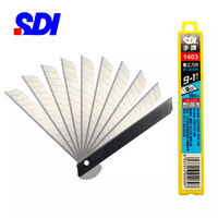 Lames de rechange pour couteau utilitaire Gomake 9 mm, lames en acier au carbone à rupture à 30 degrés pour couteaux rétractables, loisirs créatifs