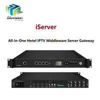 (iServer) Sistem IPTV Biaya Rendah untuk Distribusi TV Hotel dengan Encoder HD, Penerima FTA CI IRD, Perangkat Lunak Manajemen Server IPTV