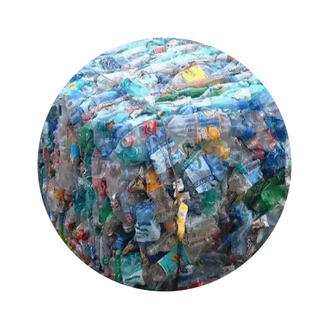 Plastik harga bekas plastik limbah botol Pet bungkus di Bale botol Pet Bales daur ulang bungkus plastik