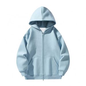 Plus Size Modest Long Sleeve Hoodie With Pockets Unisex Solid Color Casual Thickened Hoodie Cotton Hoodie - Product Image 4