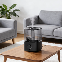 Humidificateur électrique ultrasonique intelligent 4,5 L, ions négatifs, bactériostase, humidité constante silencieuse, usage domestique