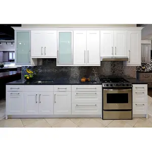 kitchen manufacturer ready to assemble lacquer painted solid wood kitchen cabinets