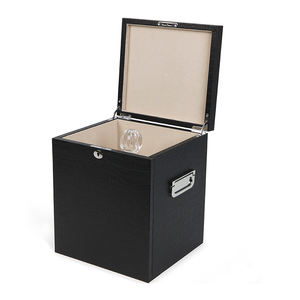 Boîte à whisky en cuir <span class=keywords><strong>vide</strong></span> de qualité supérieure faite à la main avec serrure Boîtes en verre de qualité supérieure - Product Image 6