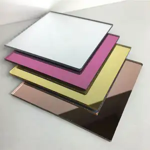 Shuohang Golden 1mm Acrylic Mirror Sheet For Decoration 4x6ft 4x8ft Self Adhesive Plexi Glass Acrylic Mirror