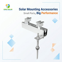 Accessoires de montage solaire KINGSOLAR, pieds en L avec joint EPDM pour panneau solaire CE ISO OEM