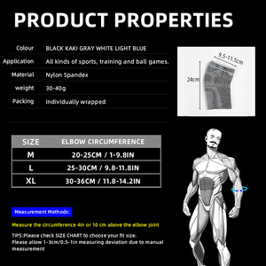 VBOSi 4187 3D gomitiera leggera elegante supporto per allenamento in palestra da Tennis per uomini e donne OEM/ODM per rigidità articolare - Product Image 6