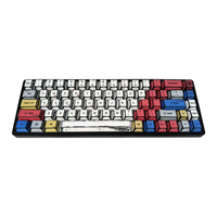 Multifunctional 63 Key Keyboard 60% RGB Comic Style Backlit Mechanical Keyboard Teclado Gamer Wired Mini Gaming Keyboard