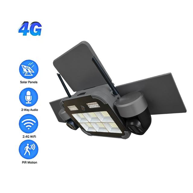 Solar Camera Outdoor Camera Night Vision Security Smart Battery Powered Camera Ip65 Waterproof Outdoor Human Detect Auto Track