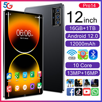 El nuevo 2025 Mini Pad Tablet PC con 16GB RAM 1TB ROM Dual SIM Pantalla de 12 pulgadas y GPS Tarjeta SIM dual Pantalla táctil 5G