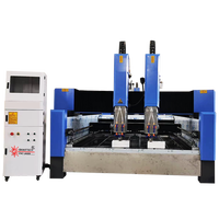 Routeur CNC à double tête 1530 avec moteur servo, contrôle NC Studio/Mach3 pour la gravure sur marbre, aluminium, granit, cuivre, pierre et bois