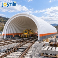 Tentes modulaires hermétiques à grande portée, abri gonflable pour le durcissement du béton et la construction