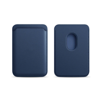Dompet Kartu Magnetik Multifungsi Minimalis Bahan Kulit PU Anti-RFID dengan MagSafe, Tipis dan Portabel
