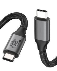 USB 4 Cáp 80gbps tốc độ cao USB C Cáp hỗ trợ 240W 48V 5A PD sạc nhanh truyền dữ liệu Loại C usb4 Nylon Cáp - Product Image 1