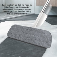Serpillère plate à pulvérisation en microfibre, grande capacité, bouteille de 350 ml, durable, facile à nettoyer, anti-rayures, pour le nettoyage des sols domestiques et commerciaux