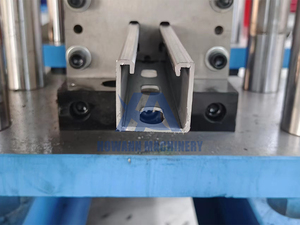 Unistrut Strut Channel Panel solar Canal C Máquina formadora de rollos Máquina formadora de azulejos Componentes de núcleo de rodamiento de engranajes para uso en techos - Product Image 2