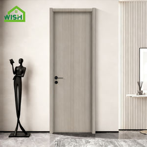 Puerta Interior Moderna de Madera sin Pintura <span class=keywords><strong>WISH</strong></span>, Aislamiento Acústico, Panel Plano Abatible, para Dormitorio, Sala de Estar, Villa, Apartamento - Product Image 2
