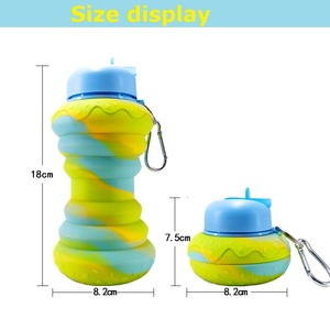 Eco-Friendly Silicone <b>Water</b> <b>Bottle</b> Portable Travel <b>Sports</b> Drinking Collapsible <b>Bottle</b> - Product Image 5