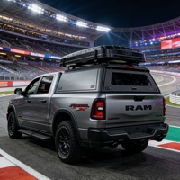 Couvre-coffre en alliage d'aluminium pour Ford F150 2015+ Dodge RAM 1500 Laramie 2019+ Installation sans perçage Clé de coffre à hayon à commande sportive