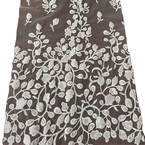 Sang Trọng Châu Phi Ren Vải Thân Thiện Với Môi 3D Hoa Thêu Hạt Và <span class=keywords><strong>Sequins</strong></span> Thiết Kế Trên Polyester Phong Cách Truyền Thống - Product Image 1